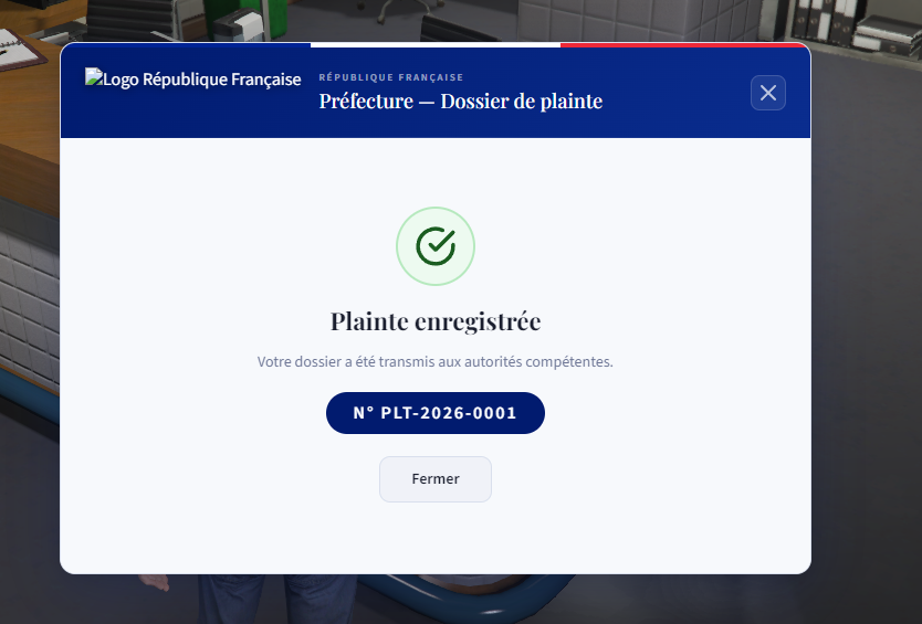 Dépôt de Plainte