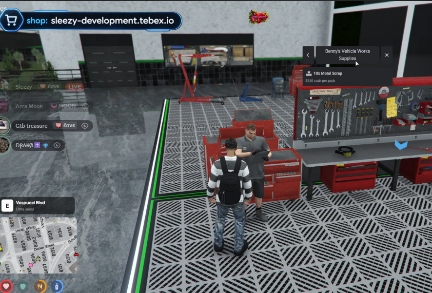 Sleezy Development • Advanced Vehicle Crafting System (QBCore & QBOX)