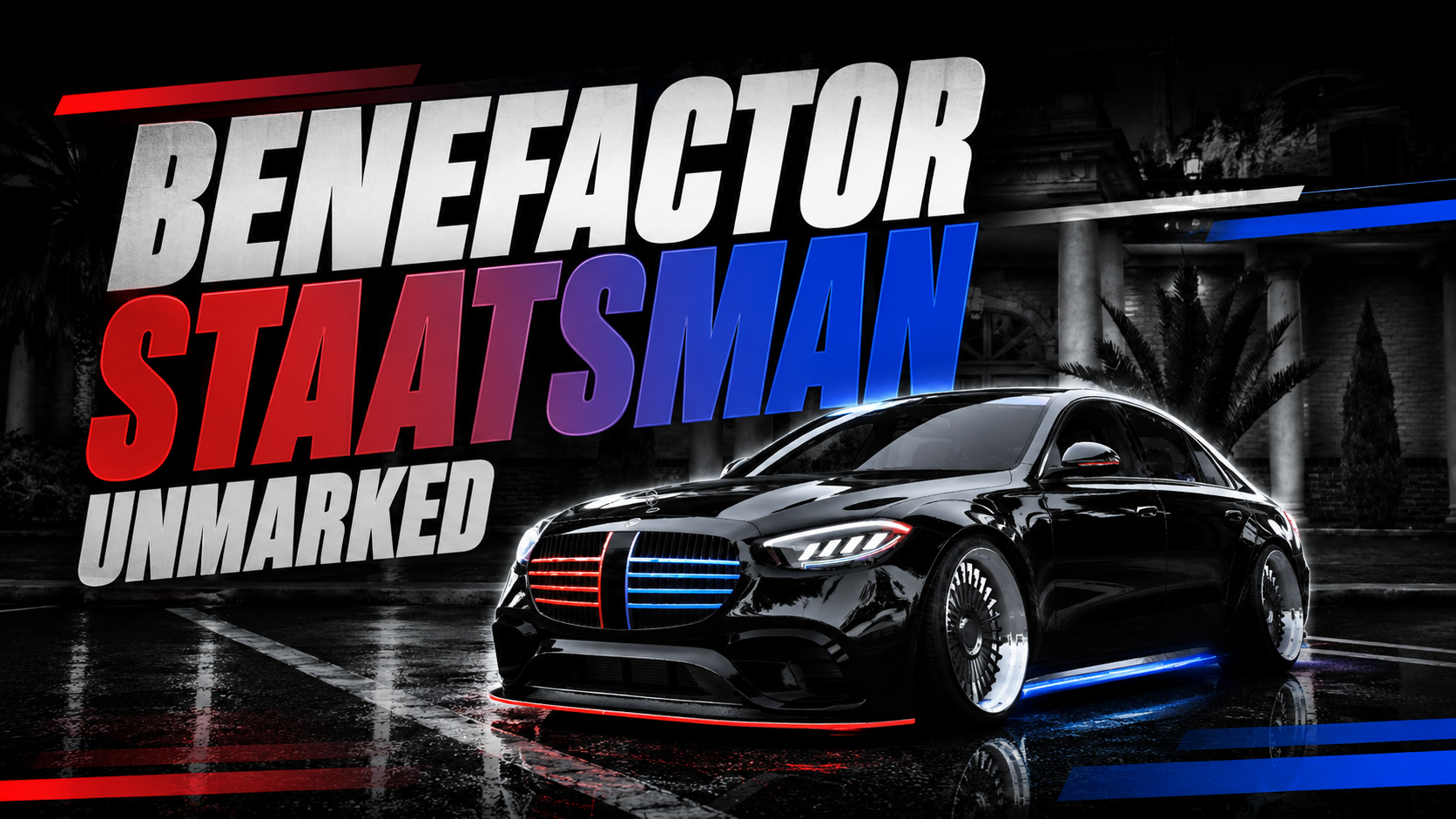Benefactor Staatsman Unmarked - FiveM Vehicle Pack - Lore-friendly GTA V Lore-Friendly for roleplay servers