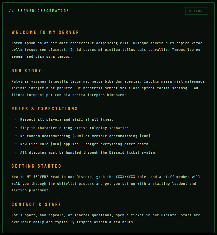 Tactical Loading Screen - Script(OpenSource)