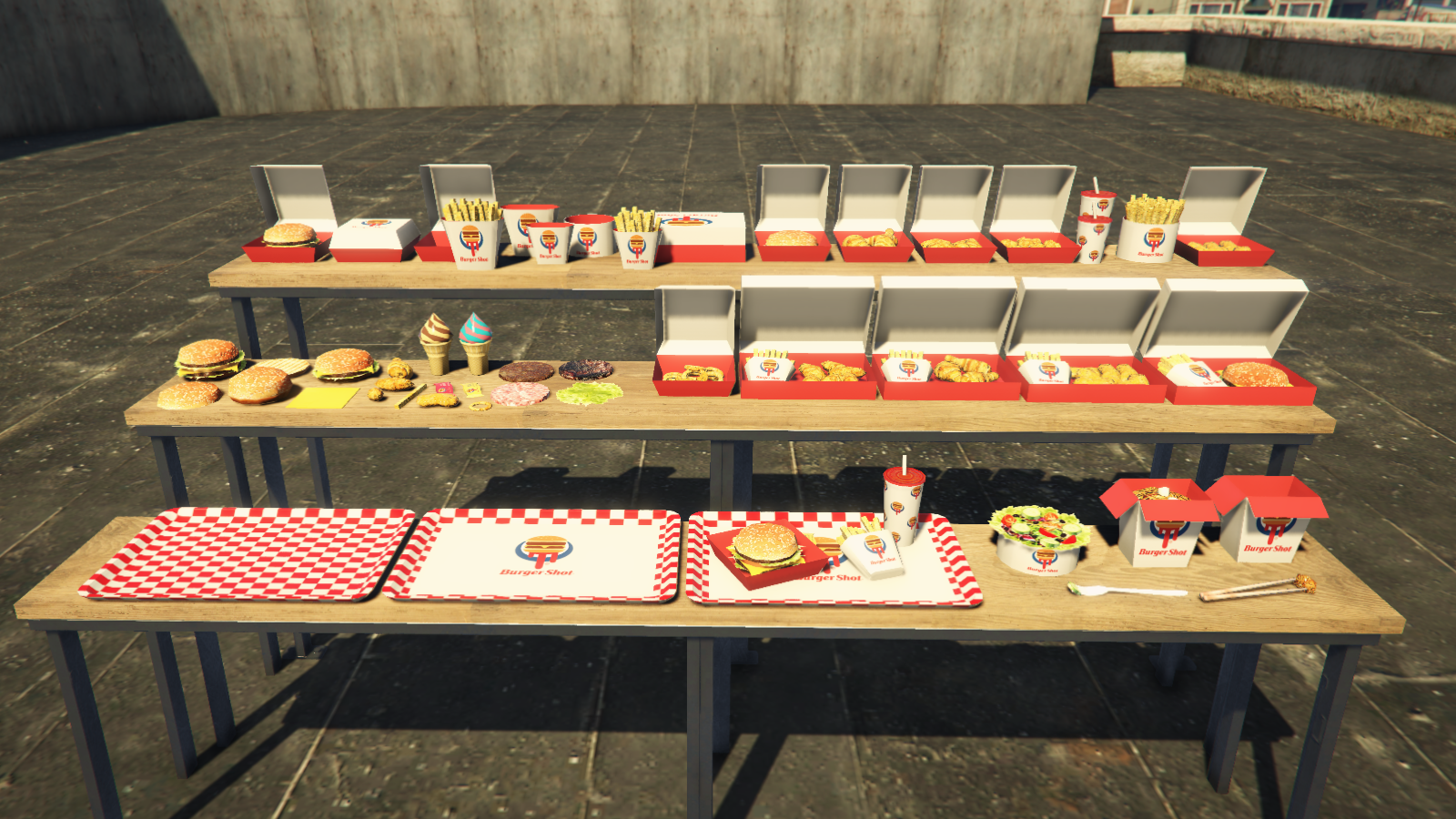 20x Custom fast food + burgershot