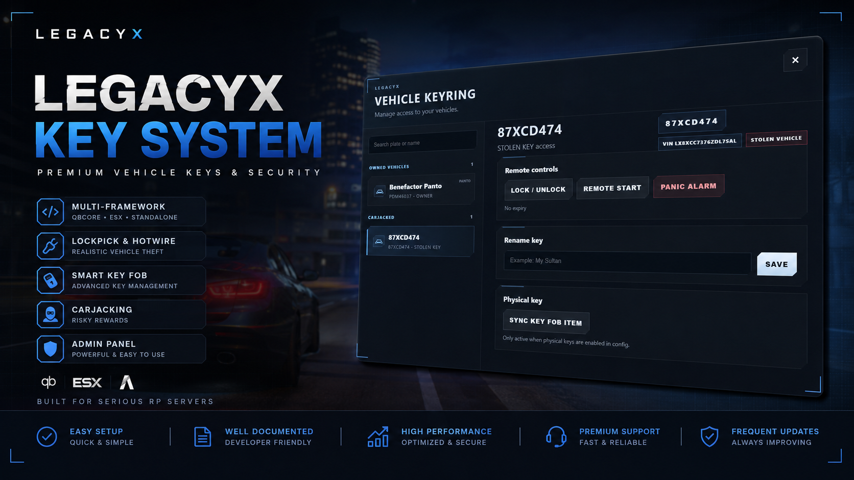 LegacyX Keys