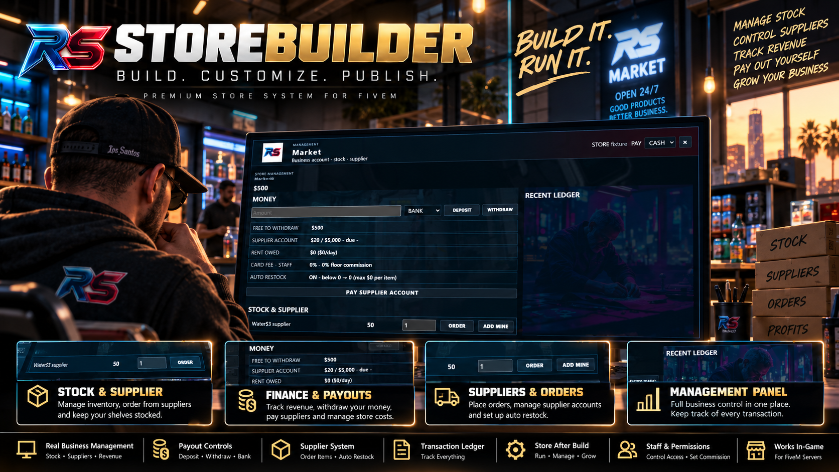 rs-storebuilder | Build Shops | Control Inventory | Payroll | Scene and World Builder