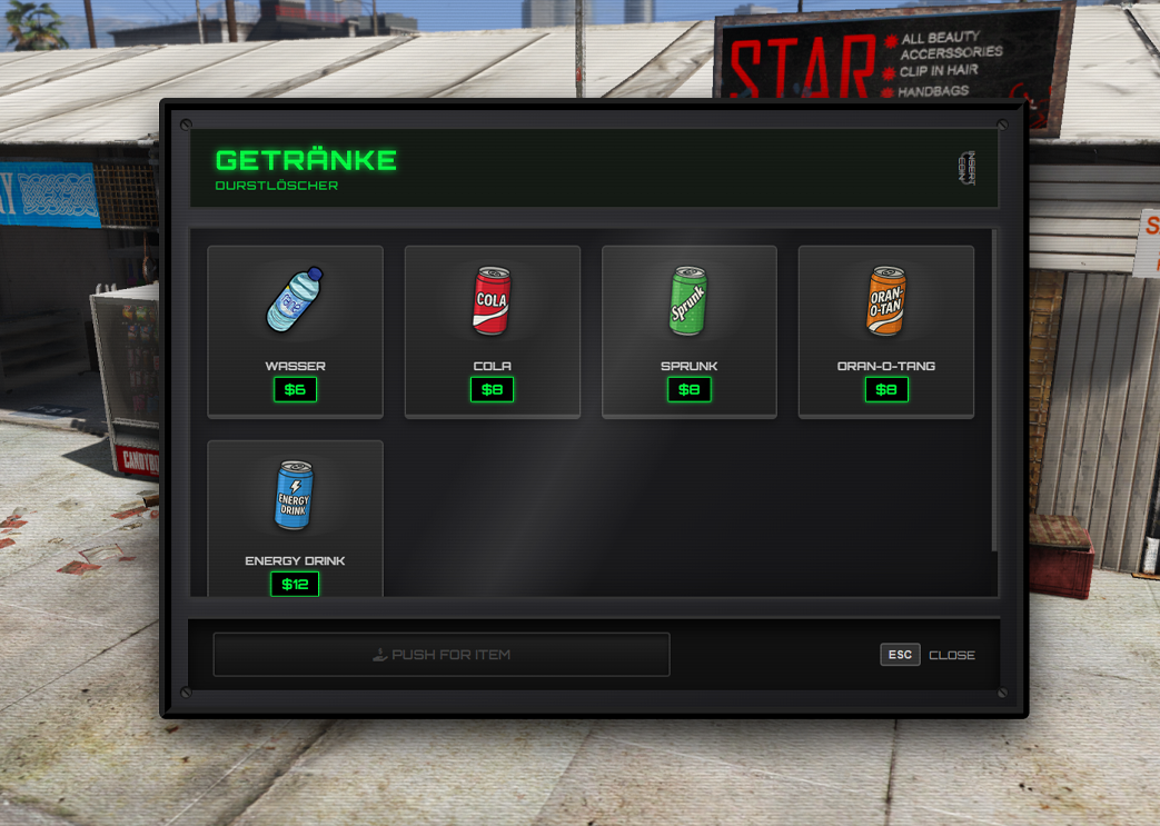 [QB/ESX] Advanced Vending UI