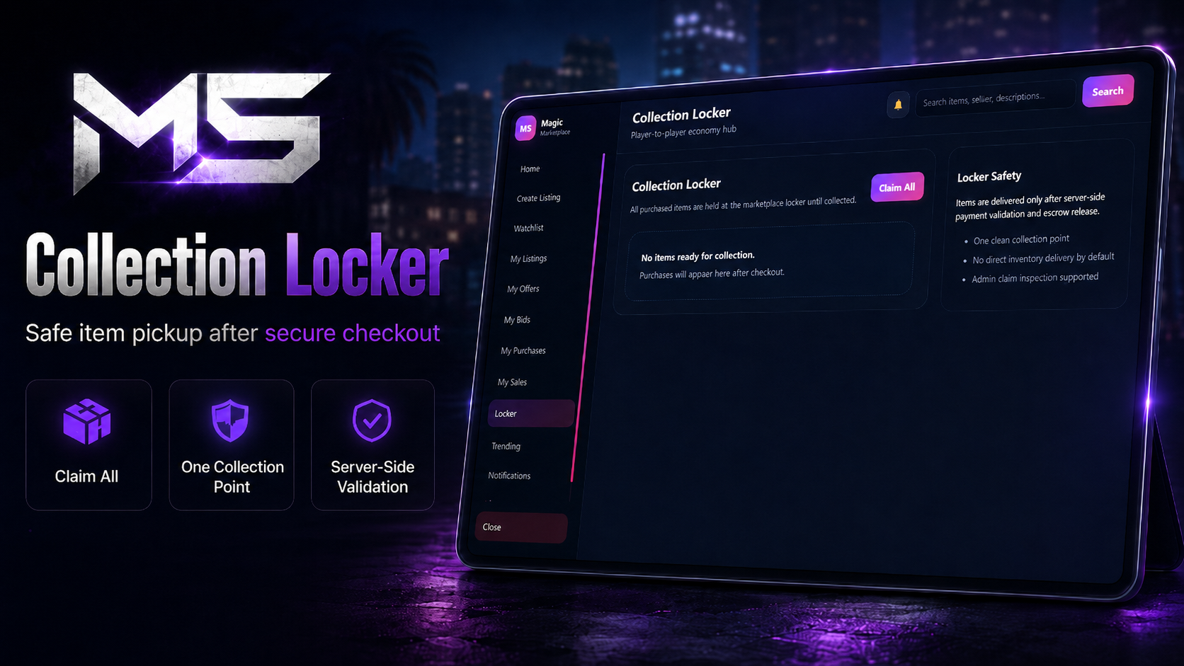 Magic Marketplace – FiveM Player Marketplace System