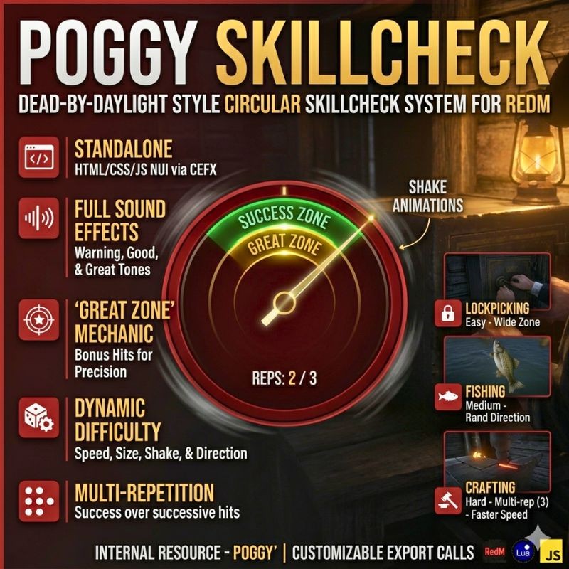 Poggy's Skillcheck | DBD-Style Skillcheck System