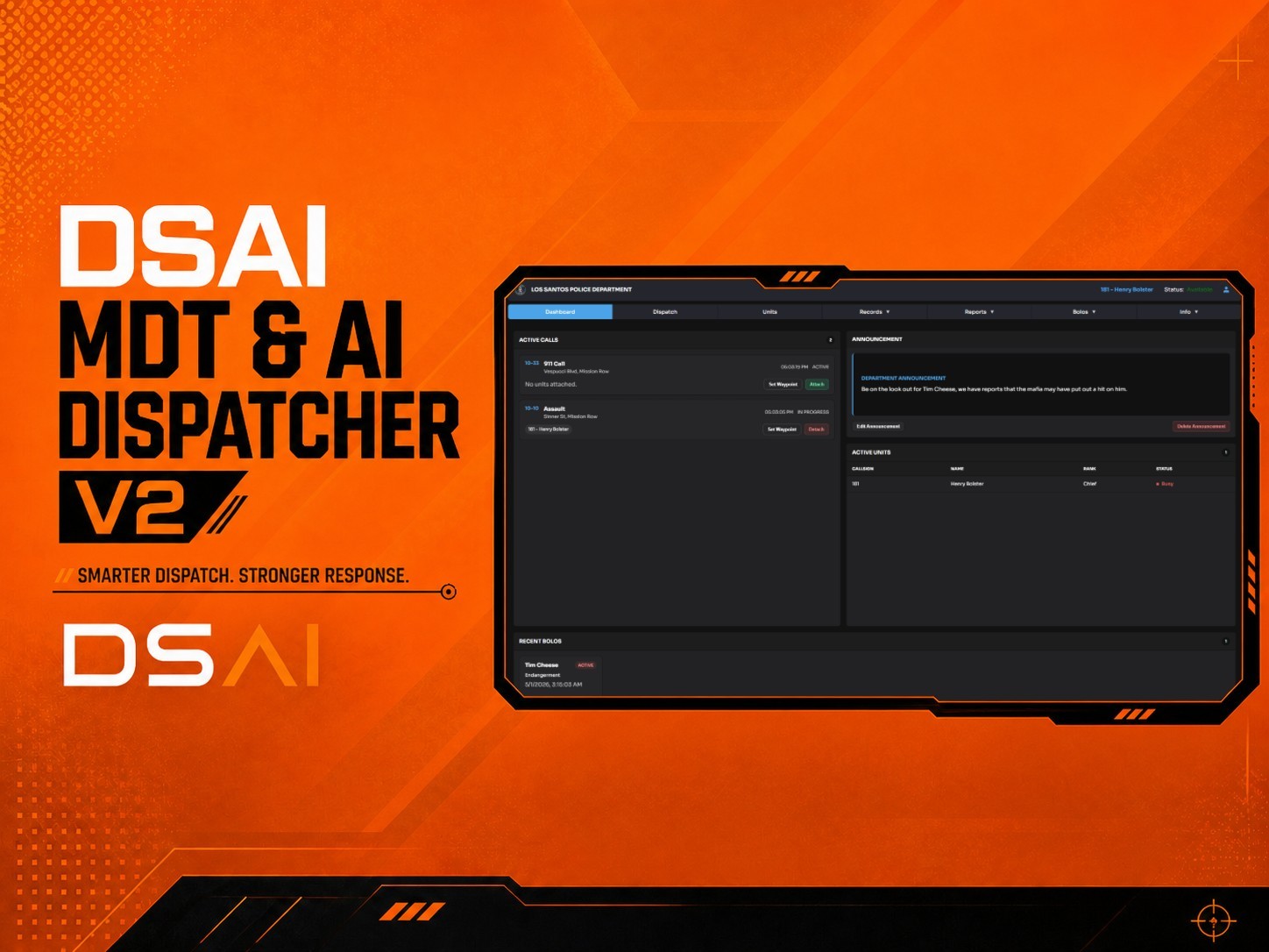 Dsai MDT & AI Dispatcher