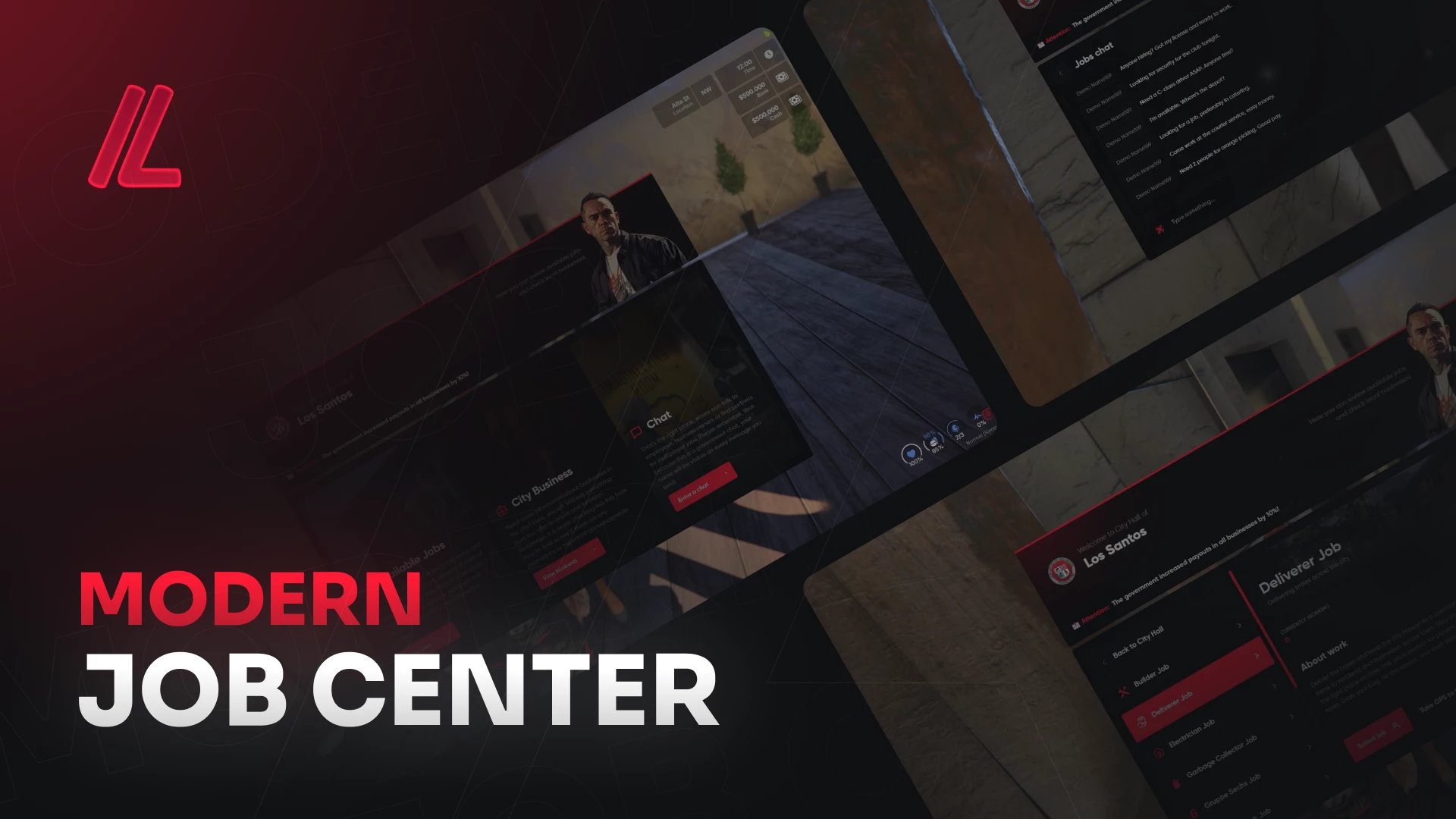 Job Center (City Hall) — FiveM script thumbnail