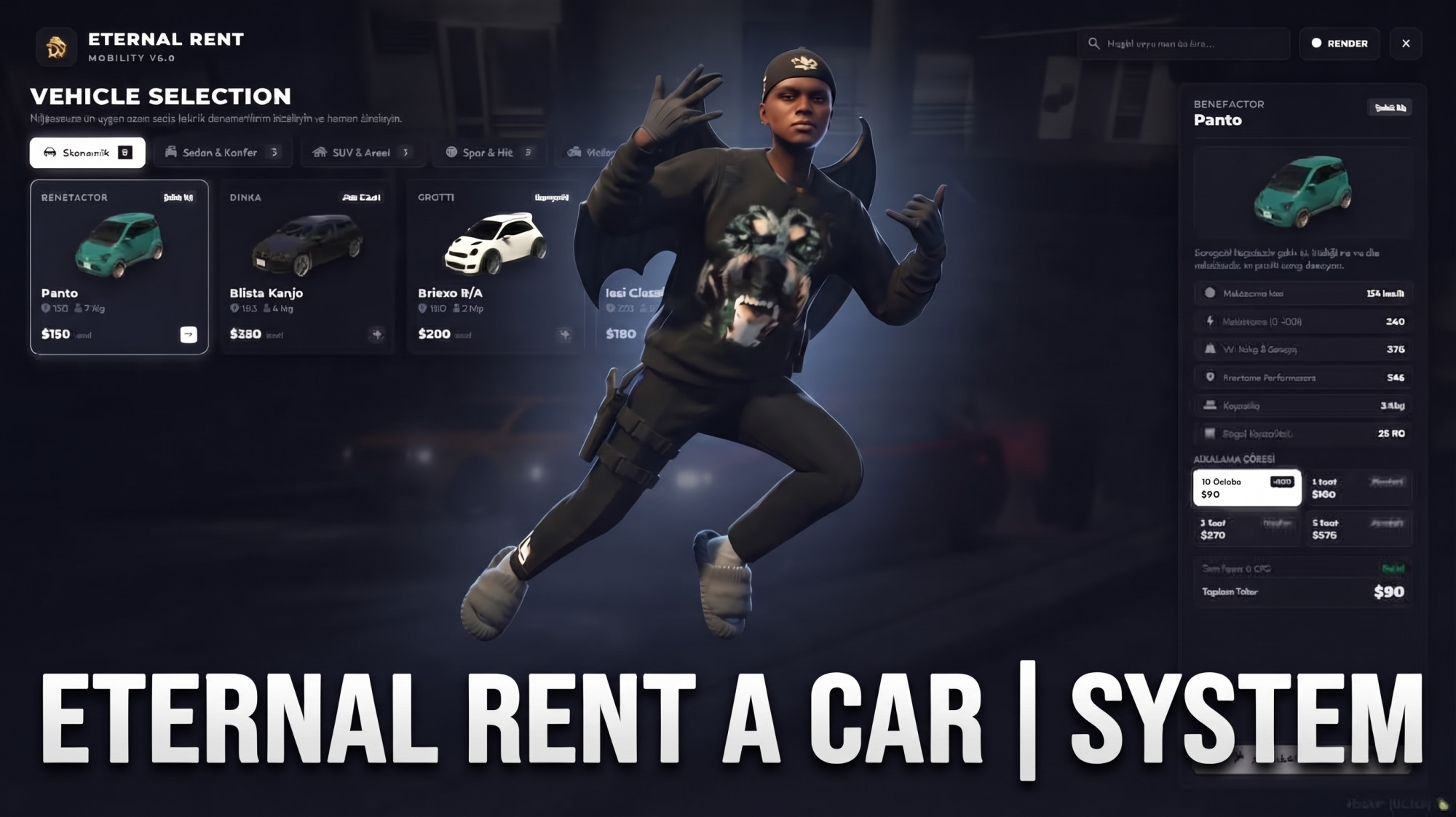 Eternal Rent A Car | System