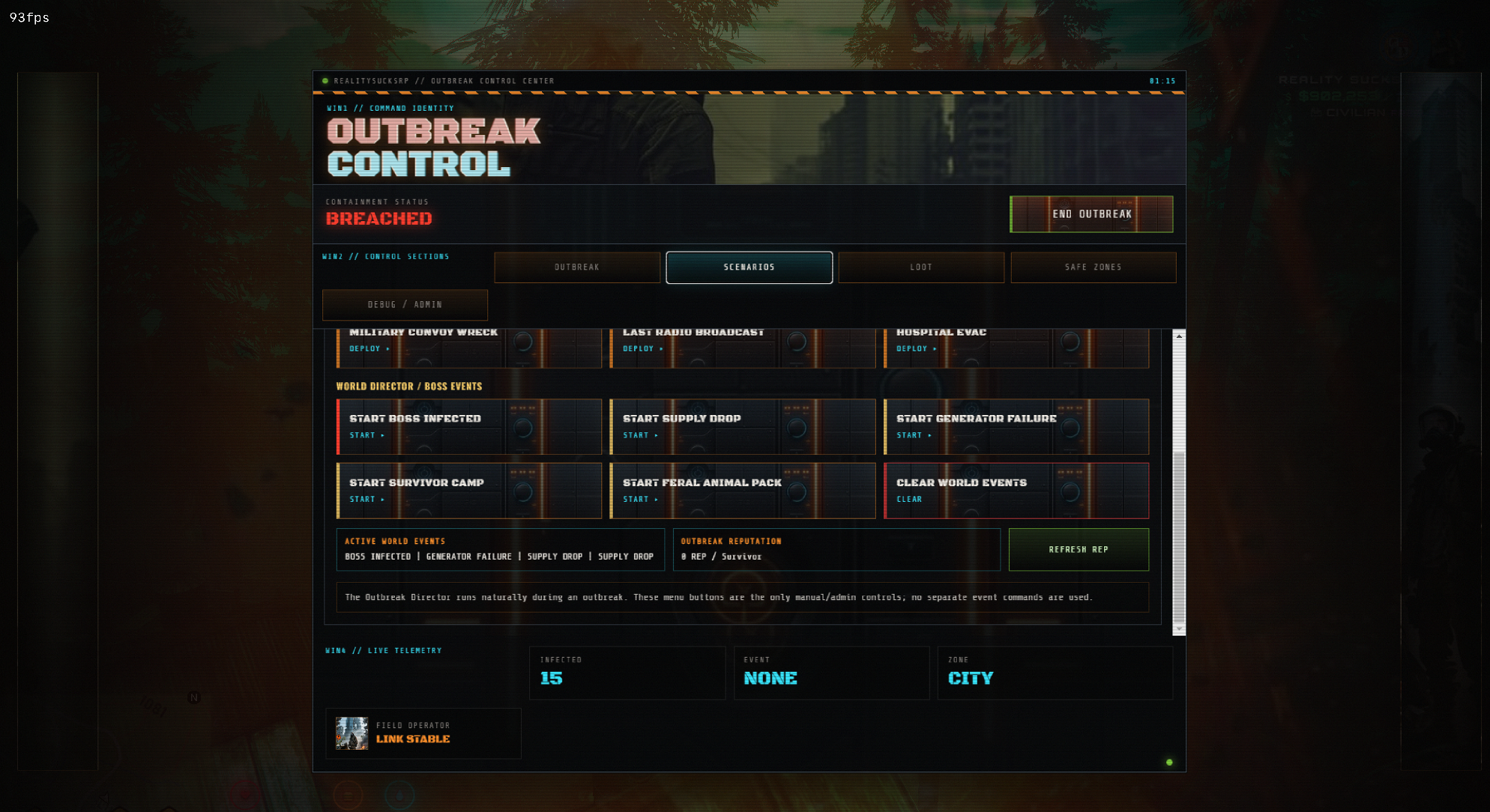 ZombieCore Full Zombie Outbreak Survival System, CCTV, Explosions, Chaos