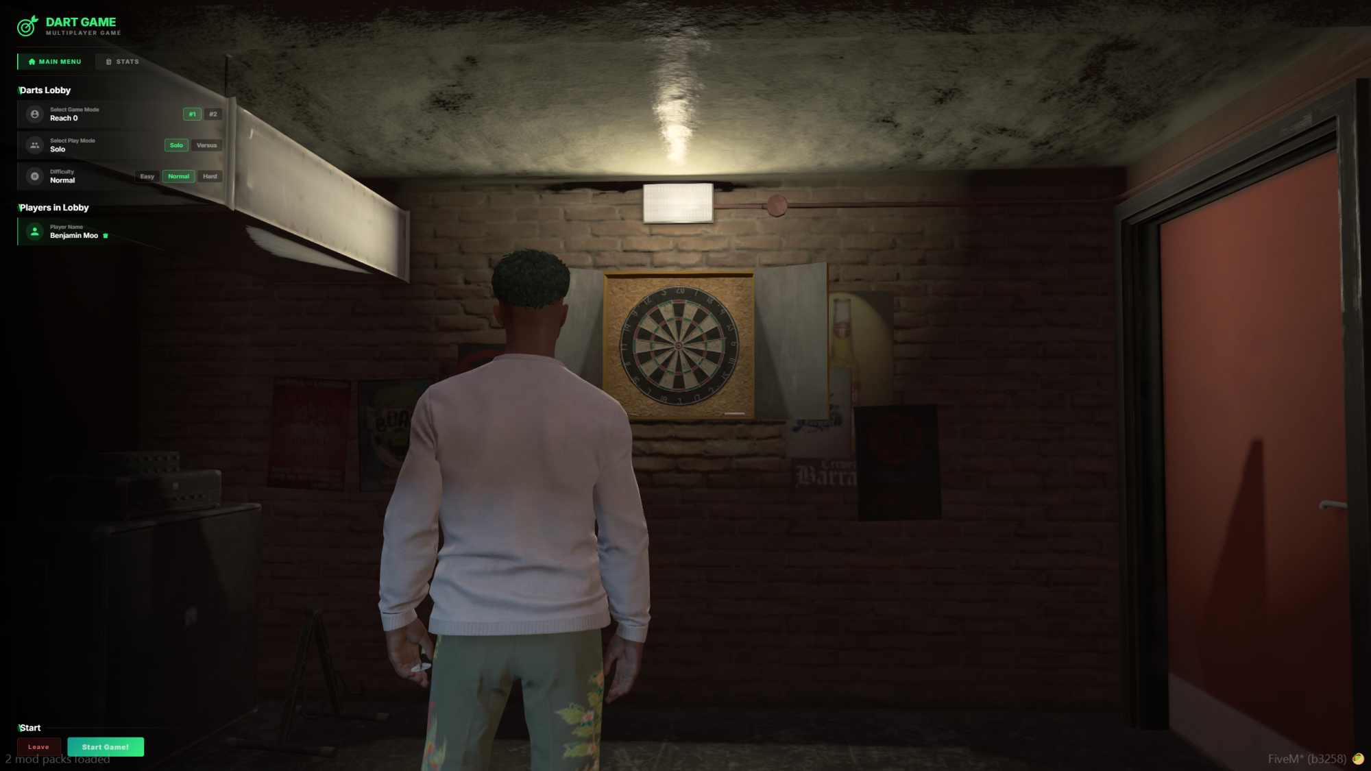 Darts Minigame