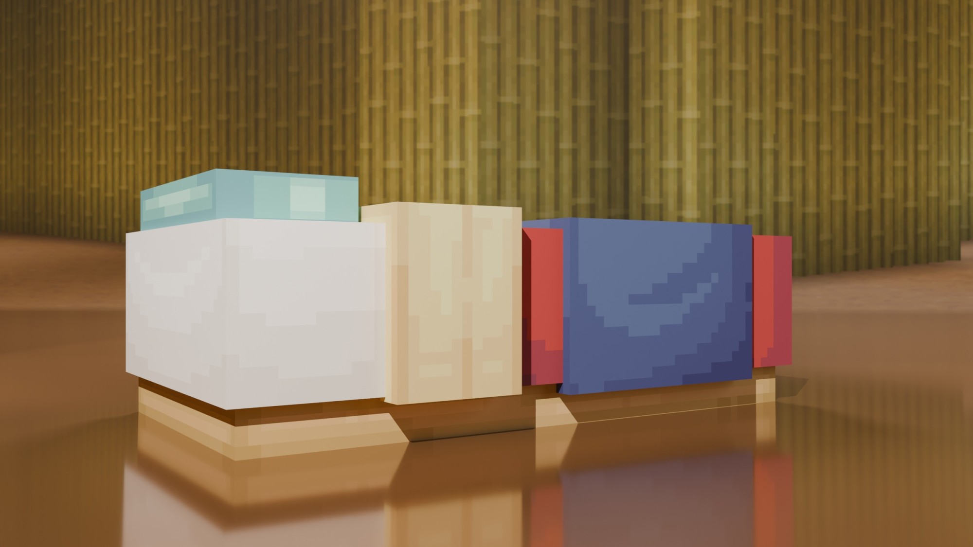 Toy Bed I — cosmetic Furniture v2 item on the NovaVoid Cat Civilization Minecraft server