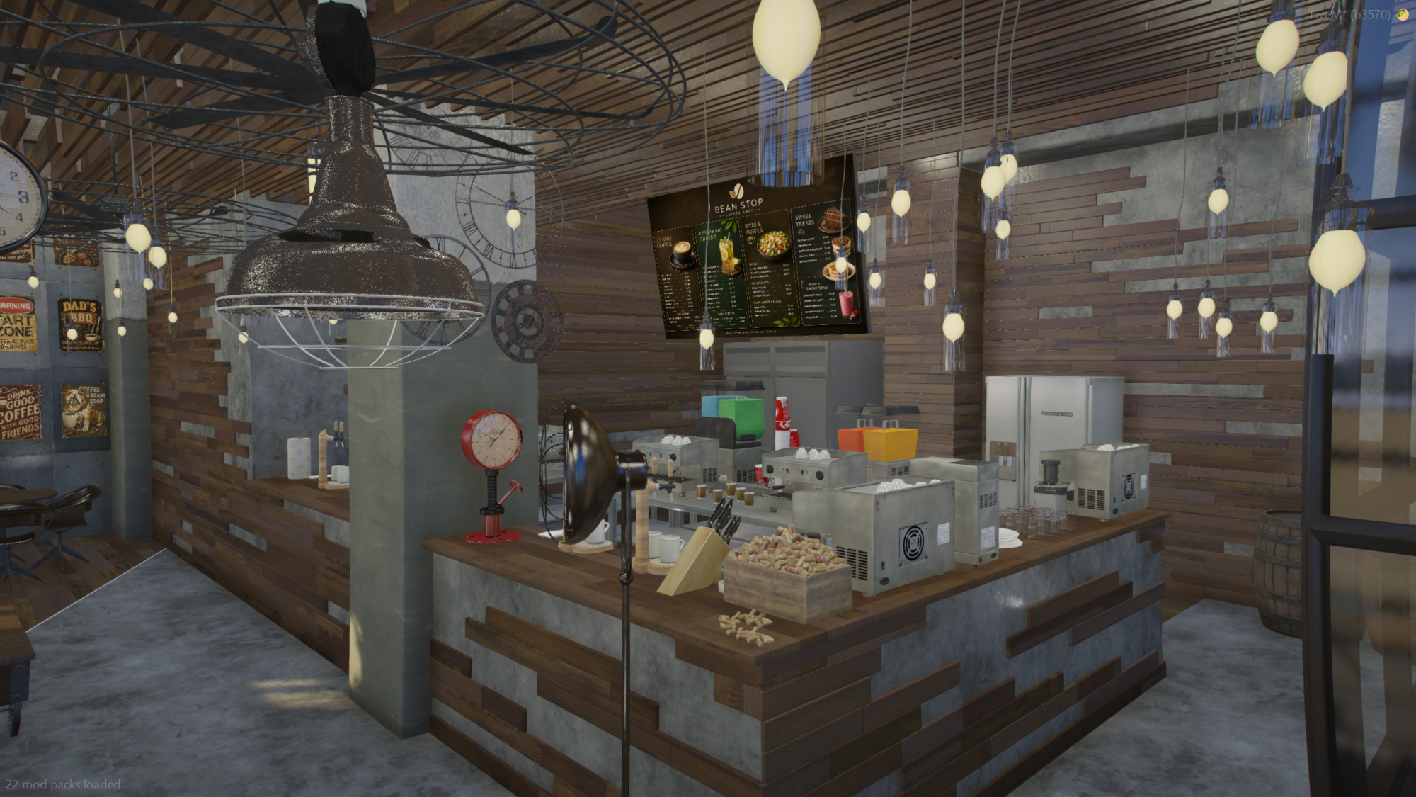 The Brutalist Coffee Shop | Hunz3D | [Free]
