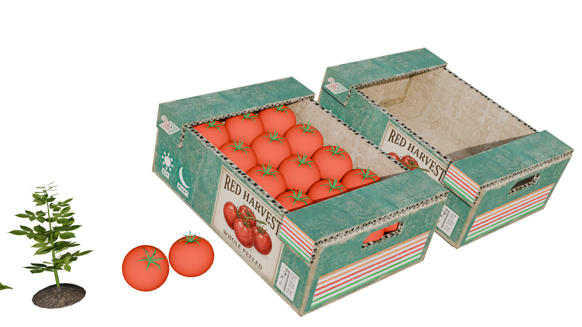 Realistic growing Tomato Farming Prop Pack for FiveM