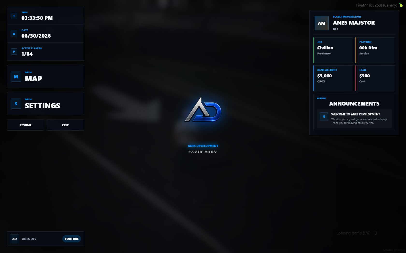 Advanced Pause Menu | Multi-Framework