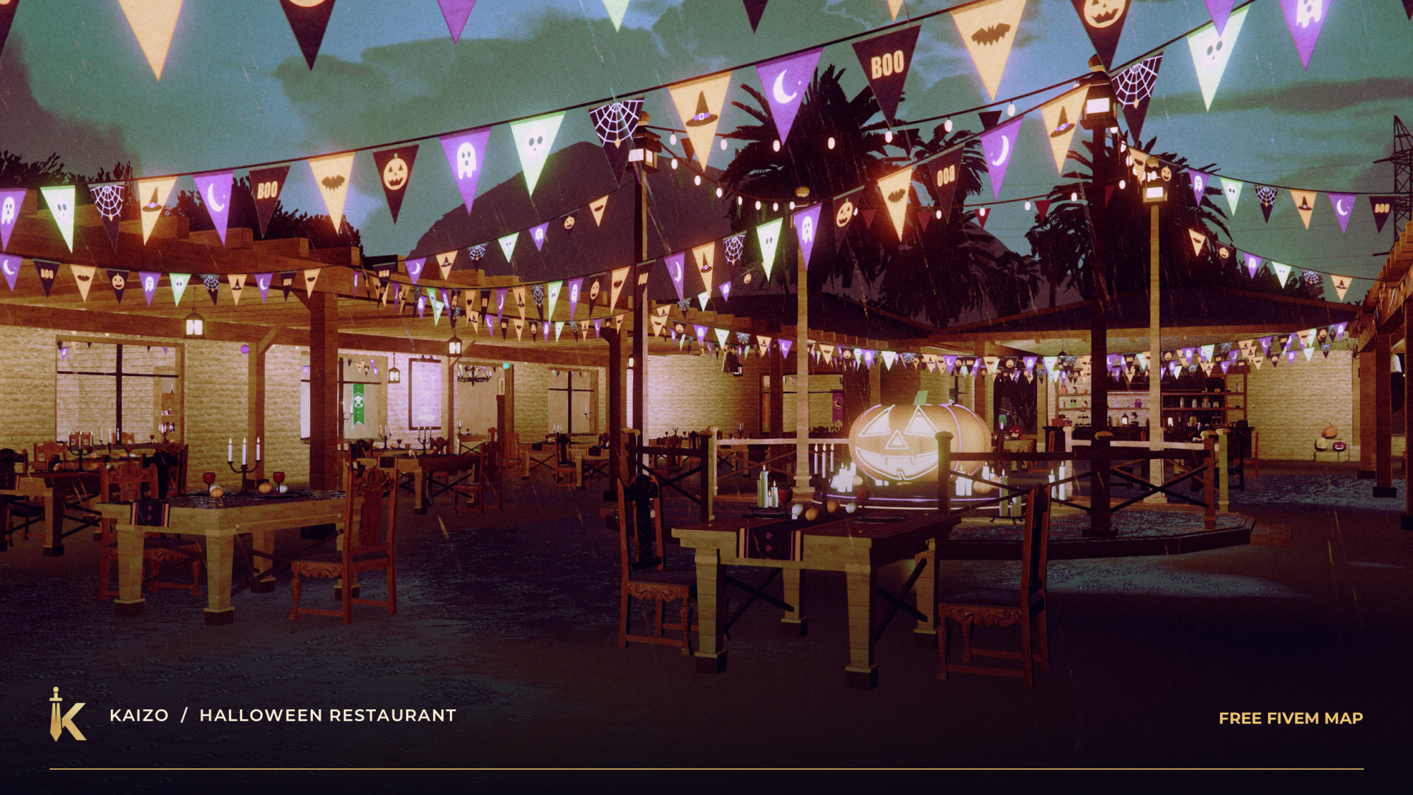 KAIZO Halloween Restaurant — Free FiveM Map