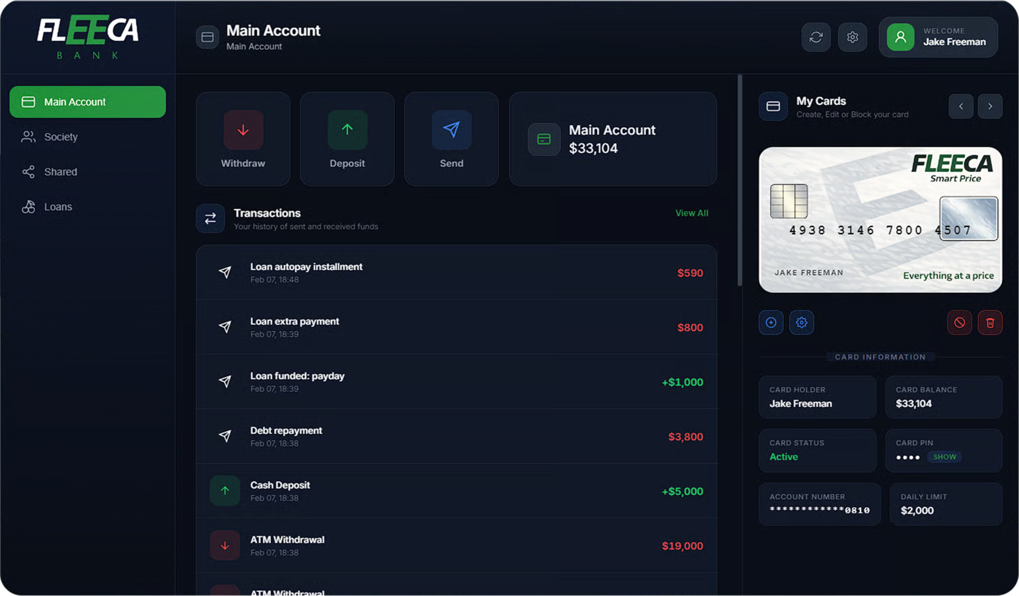 OneClub Banking Script v2