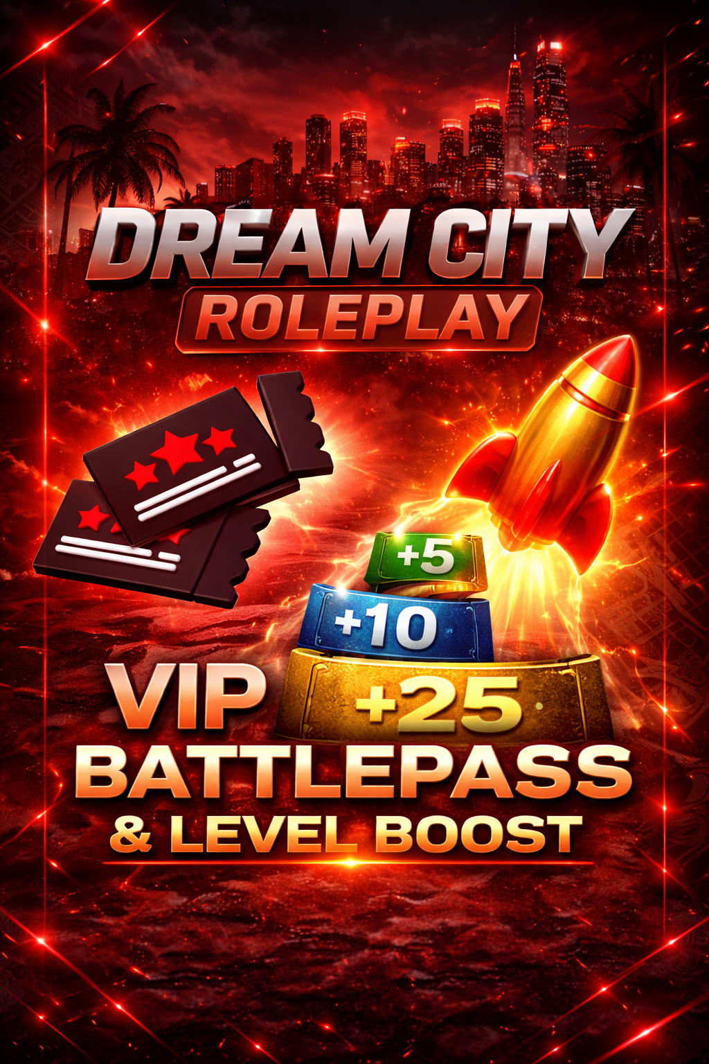⚜️ VIP Battle Pass + 30 Level Boost