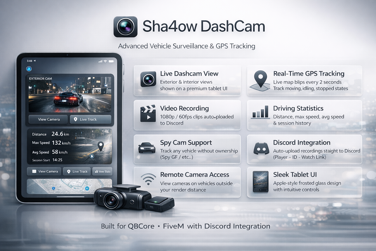 🔹Sha4ow DashCam — Advanced Vehicle Surveillance System