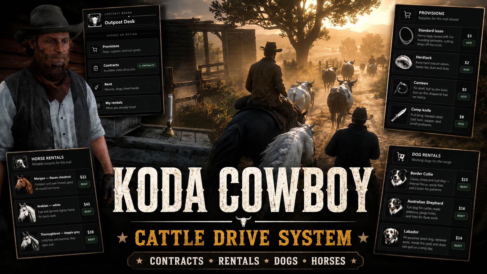 Cattle Drive | REDM |  RSG-Core |  VORP-Core | OpenSource
