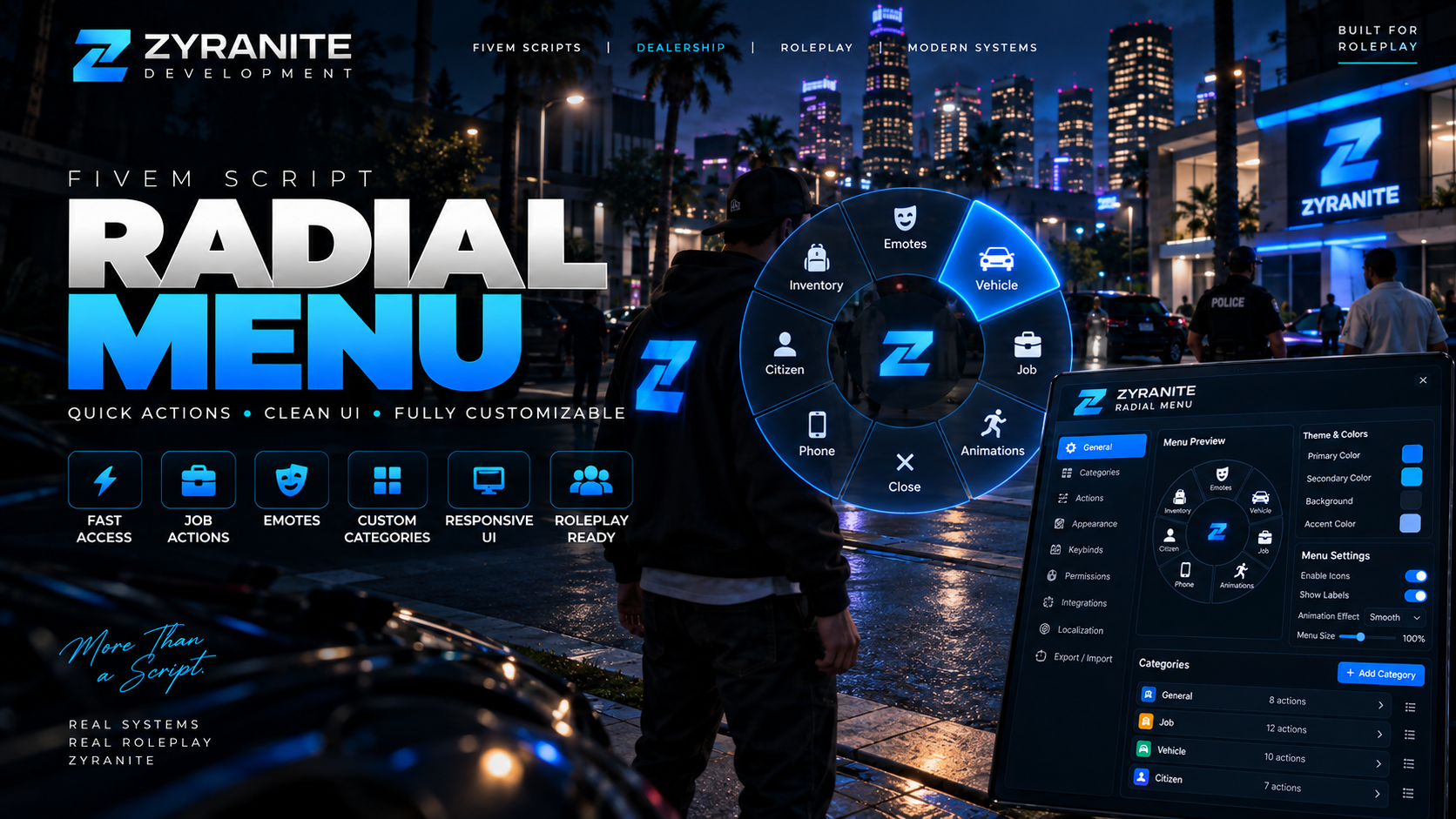 Zyranite Radial Menu
