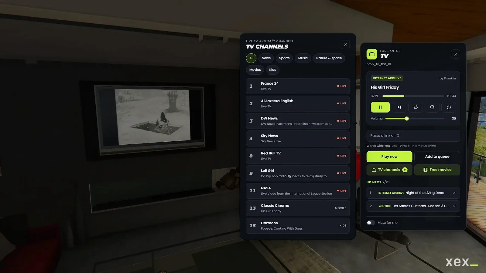 Synced TVs