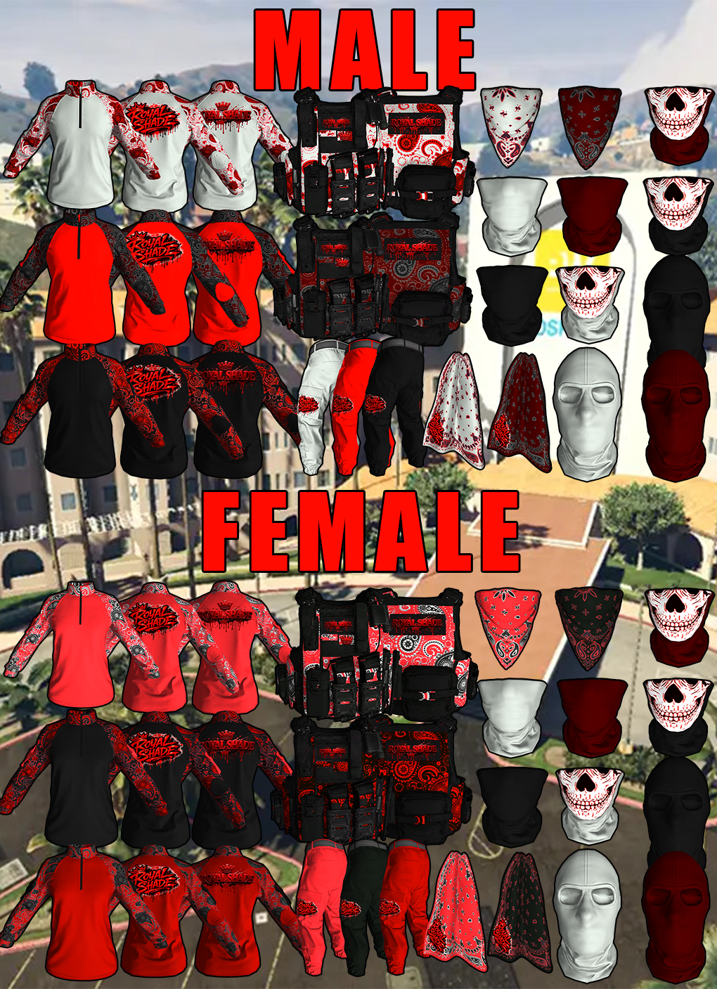 Royal Shade StrikeTeam Clothing Uniform Flip 1 [M+F]