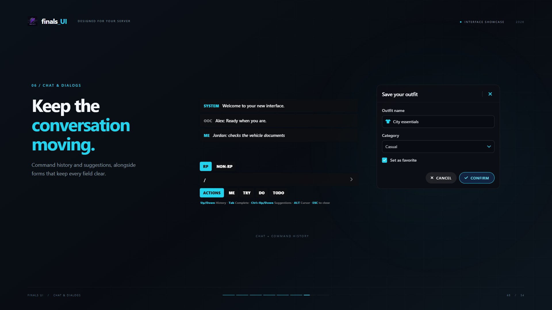 [Finals UI Kit]ox_lib qb-target ox_target chat Pausemenu Standalone{ESCROW}