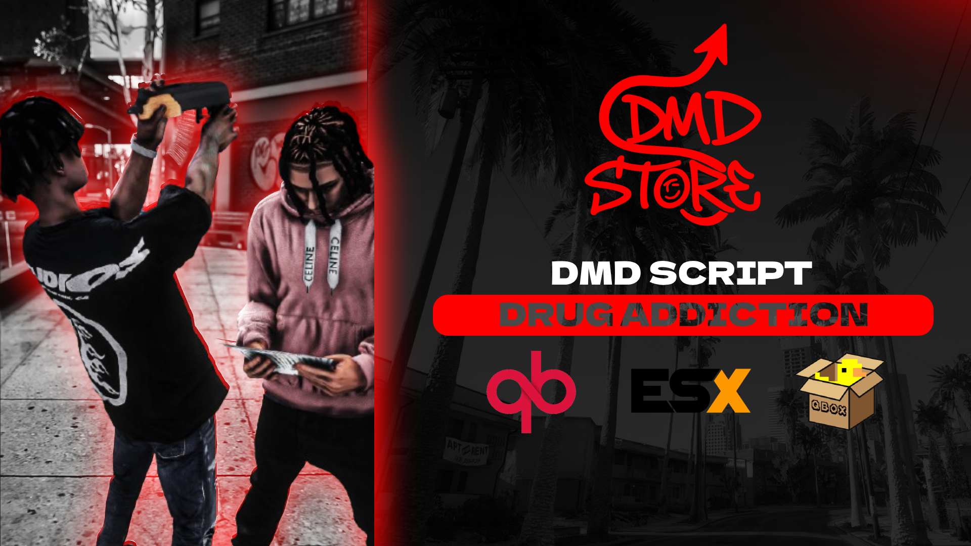 DMD Store Advanced Drug & Addiction System | Realistic Effects | QBCore ESX QBox