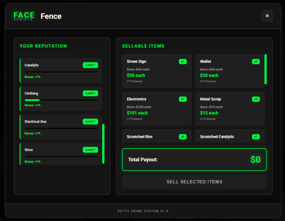 11 in 1 Petty Crime Ultimate Script for QBox