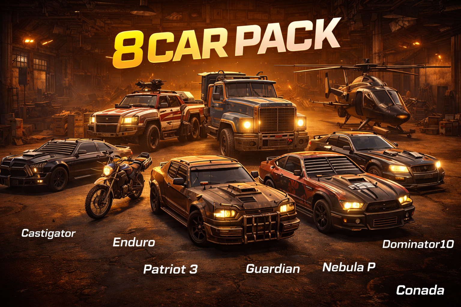 8 Apocalypse Vehicles Full Package
