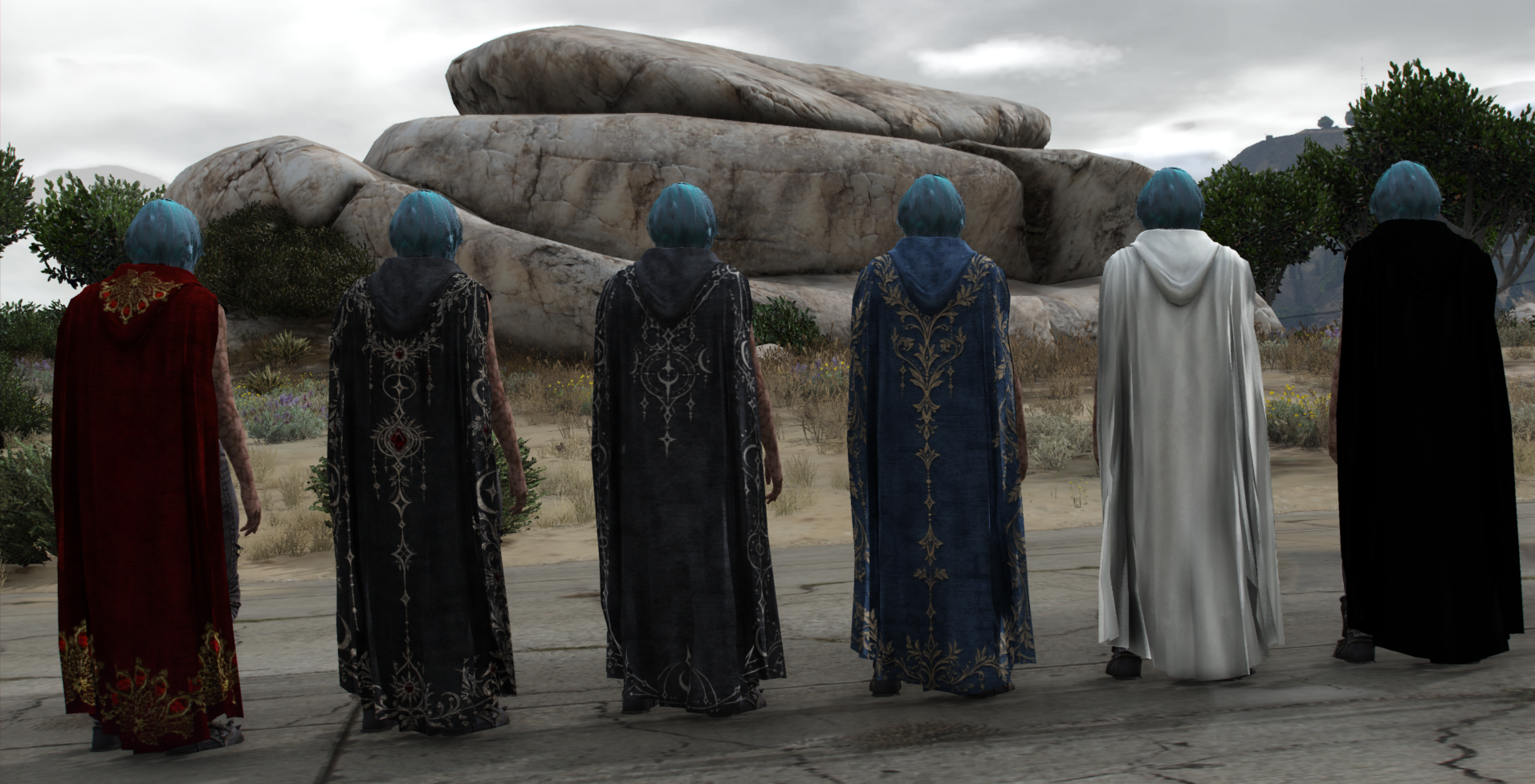 Cloak Pack | 12 Models | Male & Female | Cloth Physics
