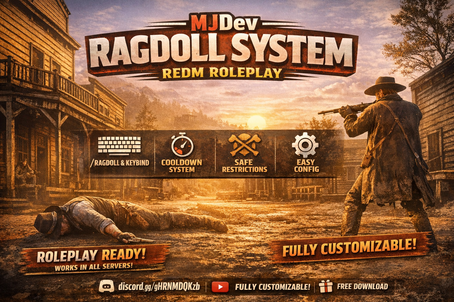 FREE MJDev Ragdoll System (RedM)