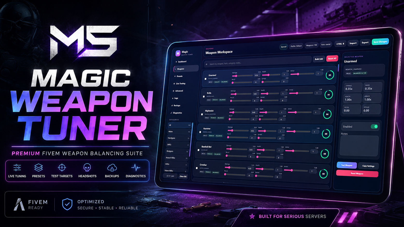 Magic Weapon Tuner