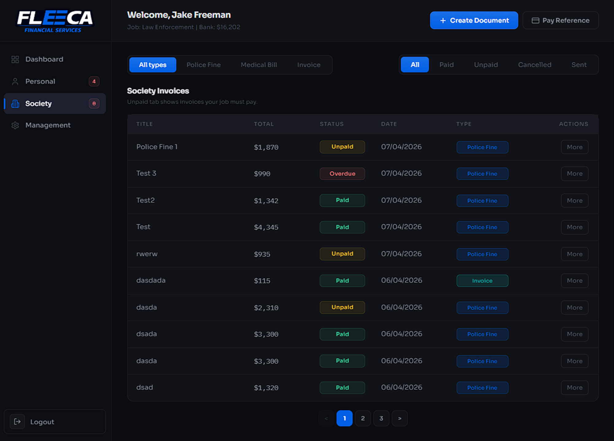 OneClub Billing Script