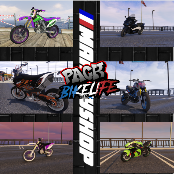 PackBikeLife  WheelingBike - [CarSound] - [FiveM] - [PlugAndPlay]