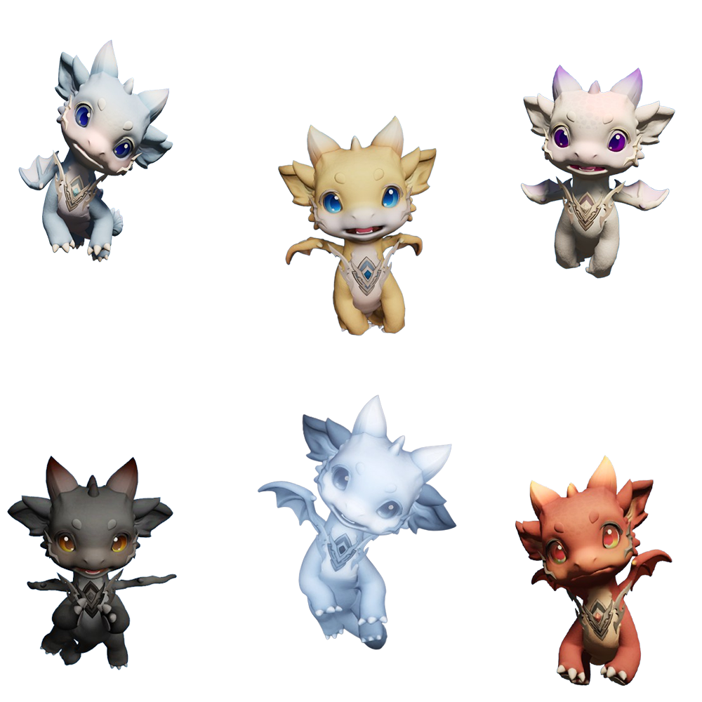 Drakelings - 6 Color Variations