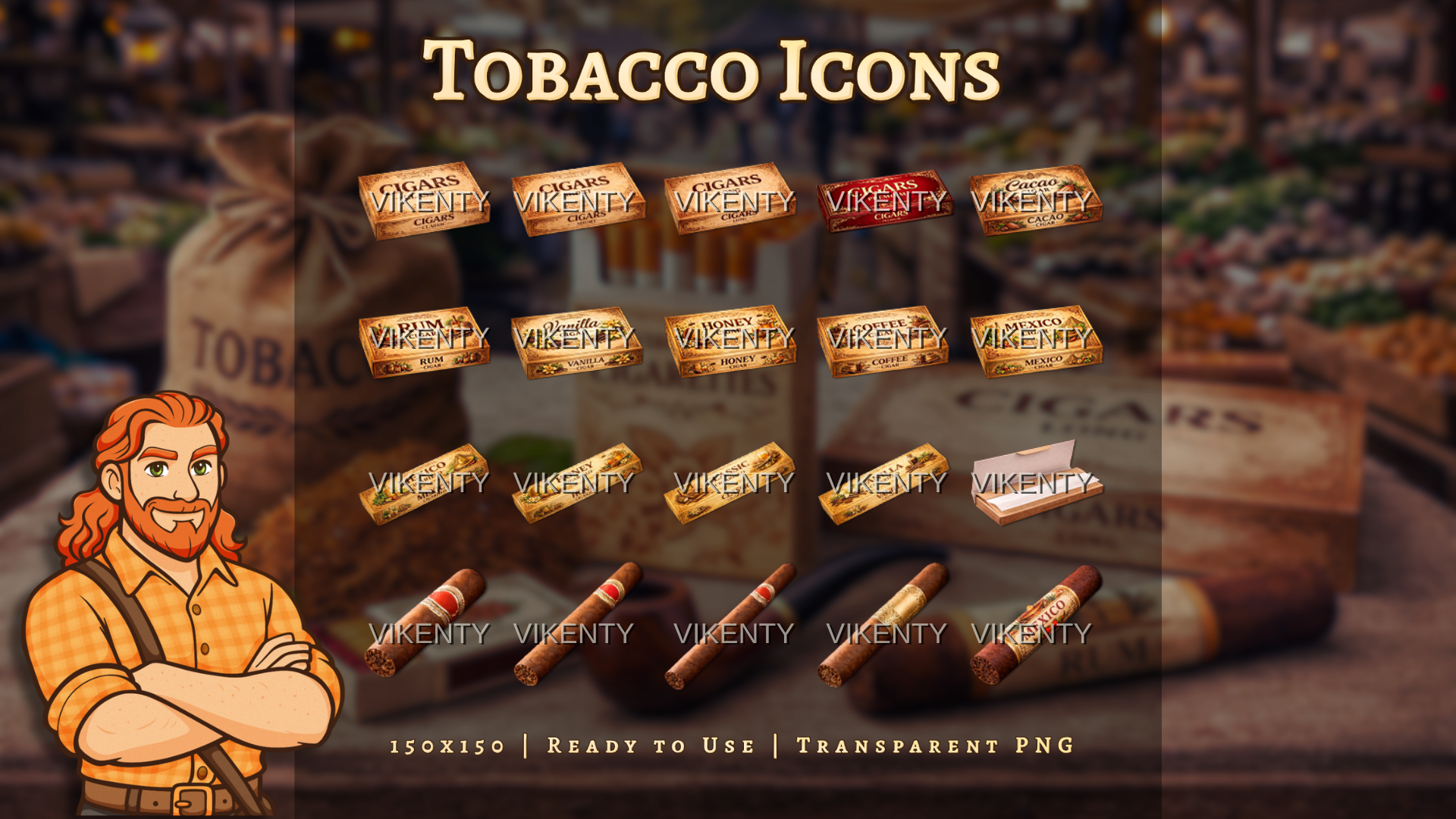 Tobacco  Icons x70 | 01