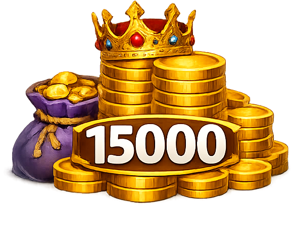 Coins 15000 (Mega Pack)