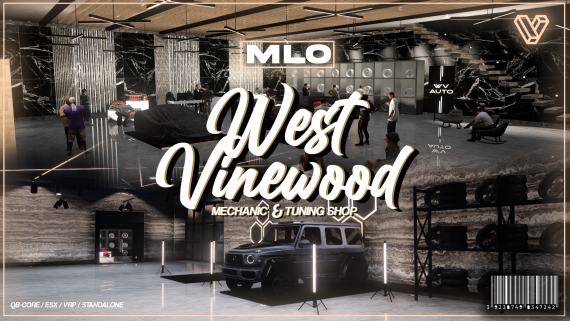 vStudios - West Vinewood Auto (MLO) V1.3.0 - Mechanic & Tuning shop (FiveM)