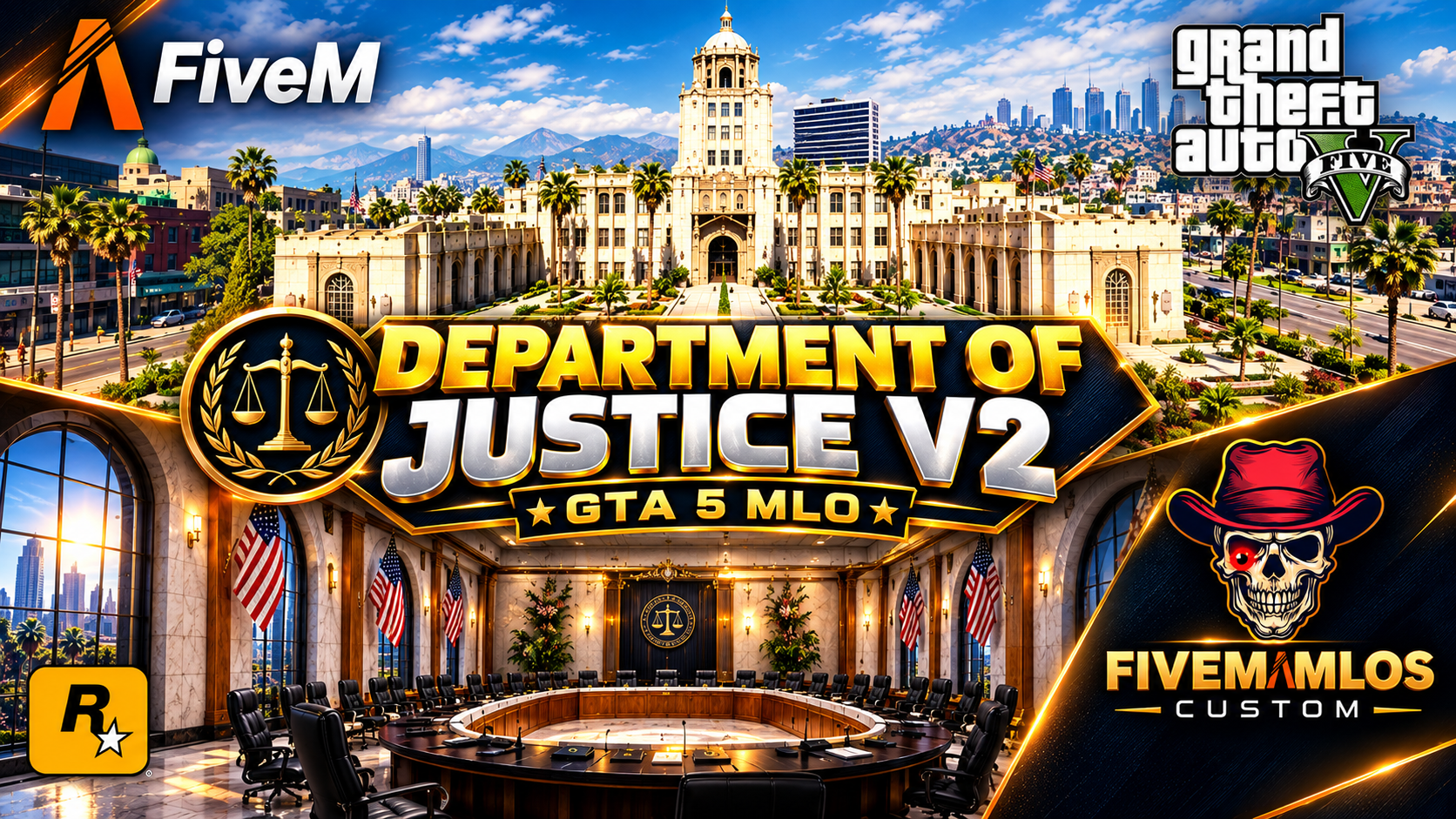 Gta Design System fivem custom mlos Β· Department of Justice V2 | GTA 5 MLO