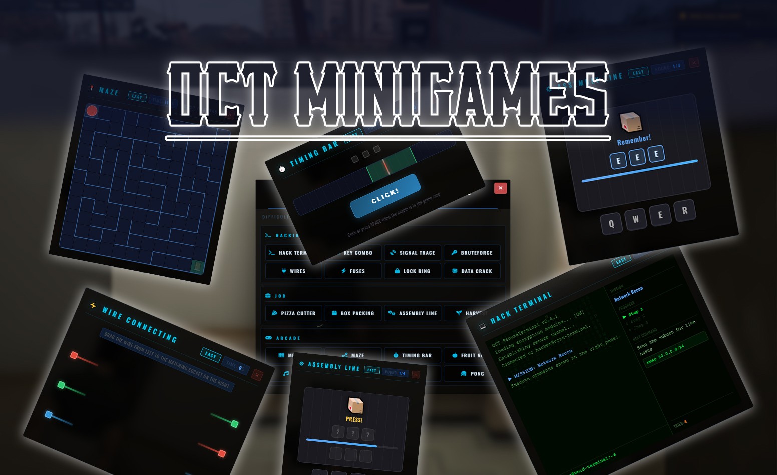 [ESX/QB] Oct_Minigames