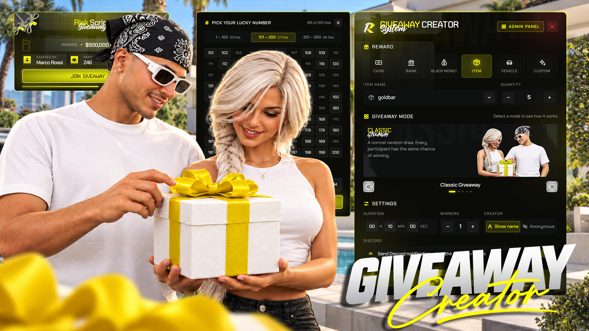 GIVEAWAY CREATOR  [VUE]