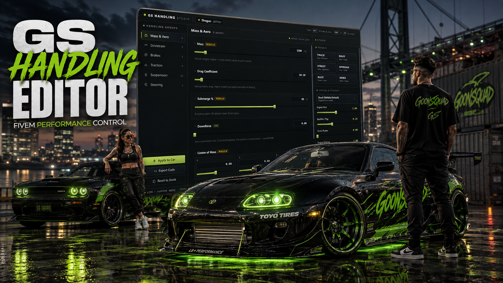 Goonsquad Vehicle Handling Editor