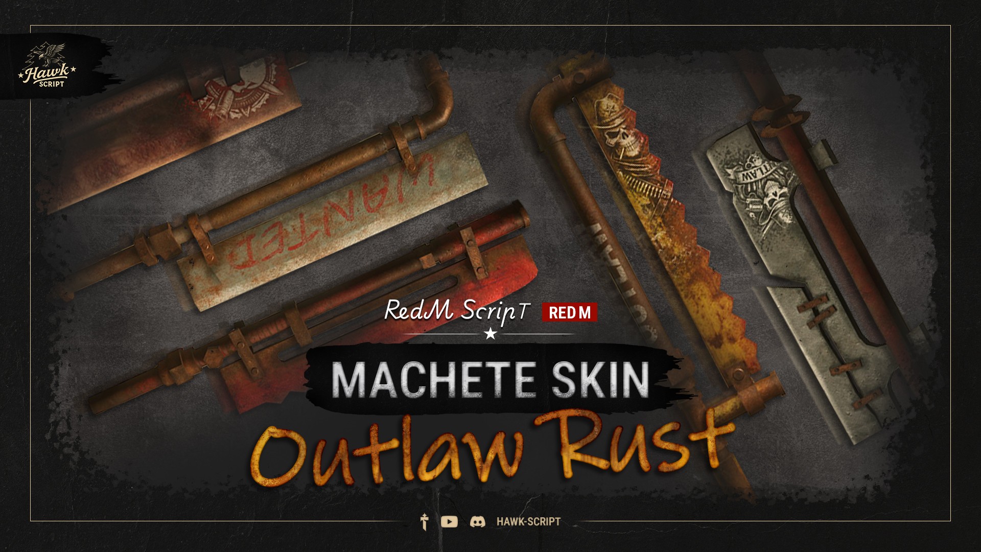 Hawk Machete Skin – Outlaw Rust