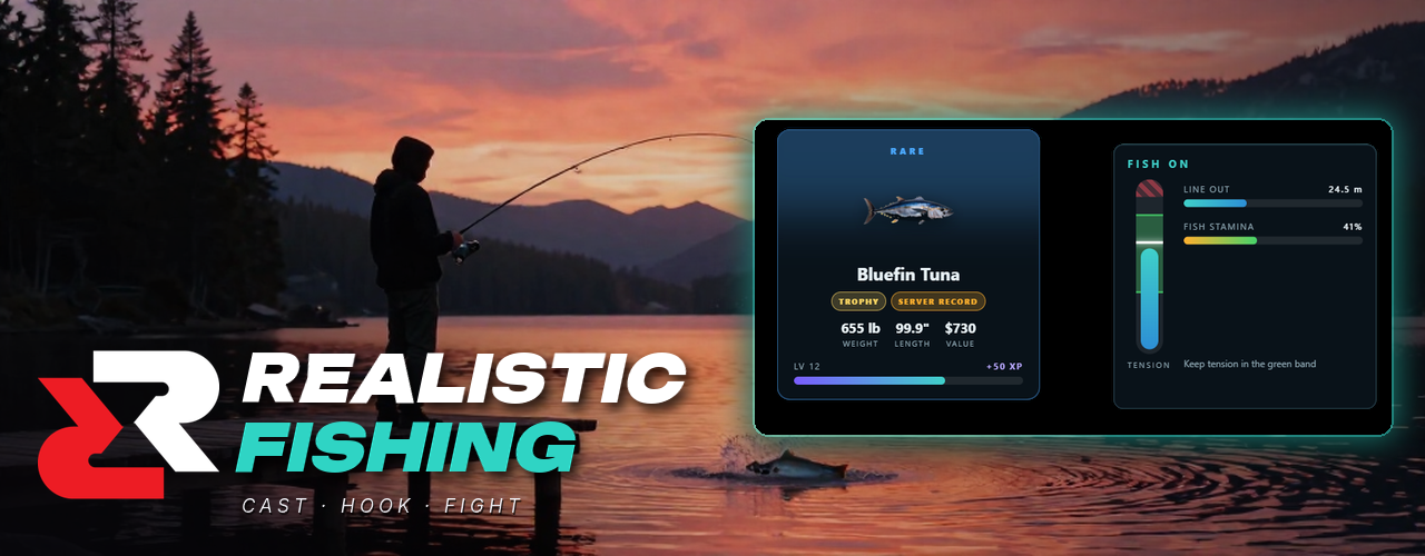 Realistic Fishing — Cast, Hook & Fight for FiveM (Qbox)