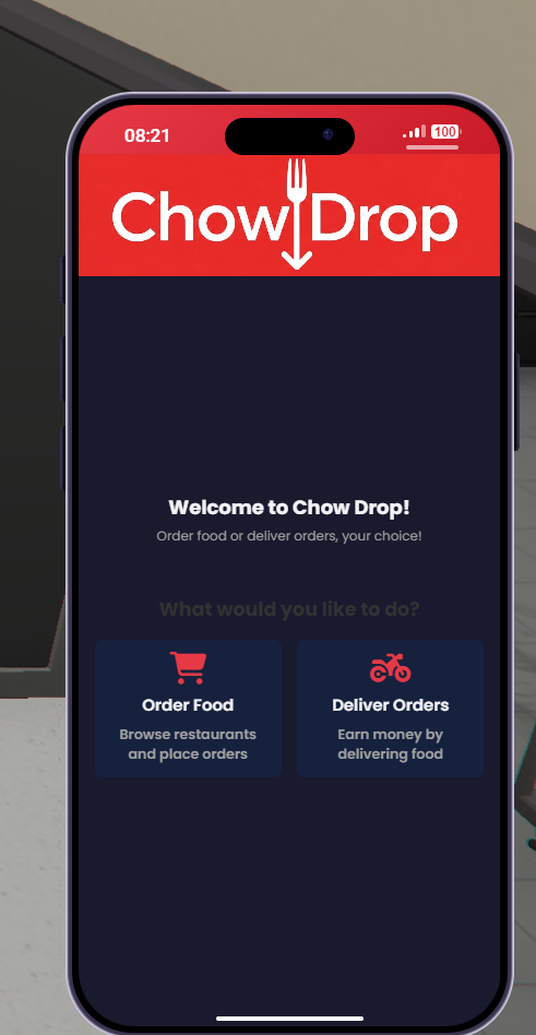 Chow Drop Food Delivery