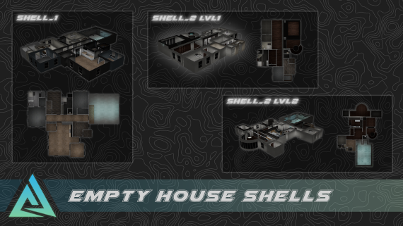 (MLO) Empty Luxury House Shell Pack 4.