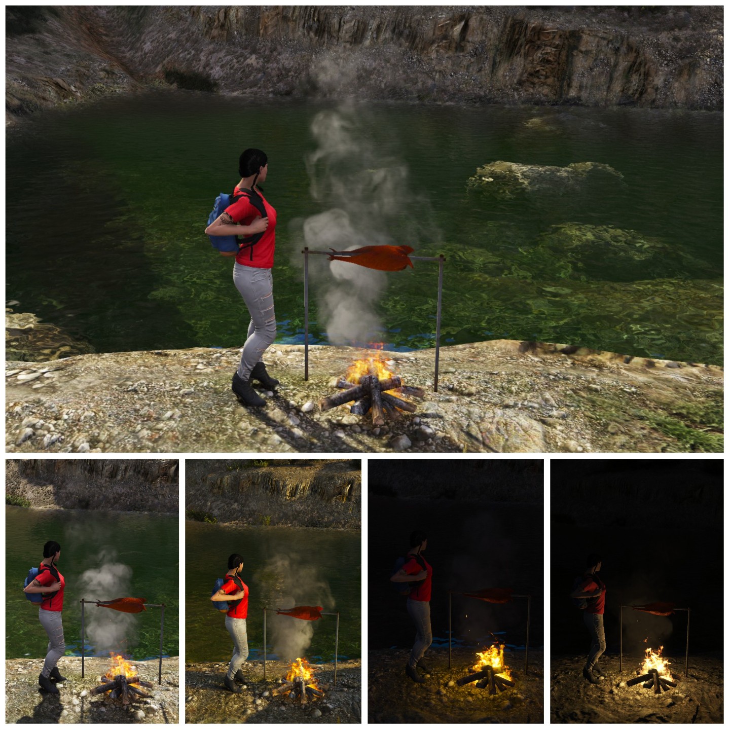 Chicken on the fire