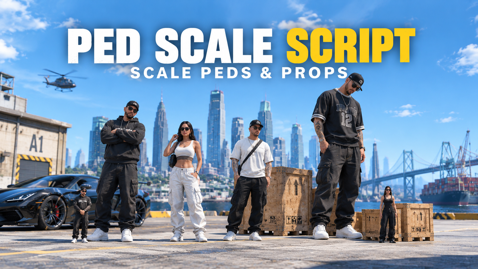 Ped & Props Scale Script Ped Scale Script – FiveM Script ESX, QB, QBOX